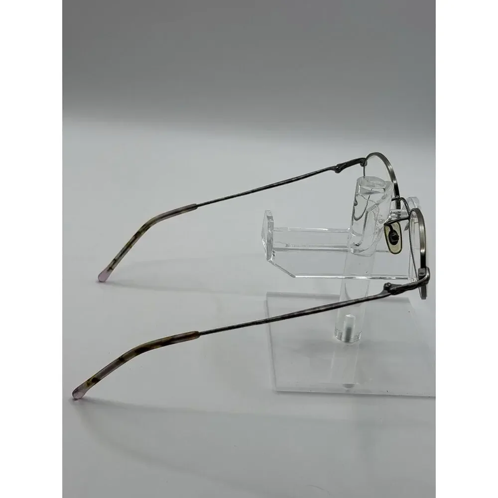 Laura Ashley Bethany Eyeglasses Pewter Tweed Oval Metal Frames 145mm